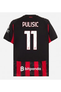 AC Milan Christian Pulisic #11 Fotballdrakt Hjemme Klær 2025-26 Korte ermer